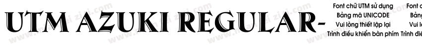 UTM Azuki Regular字体转换
